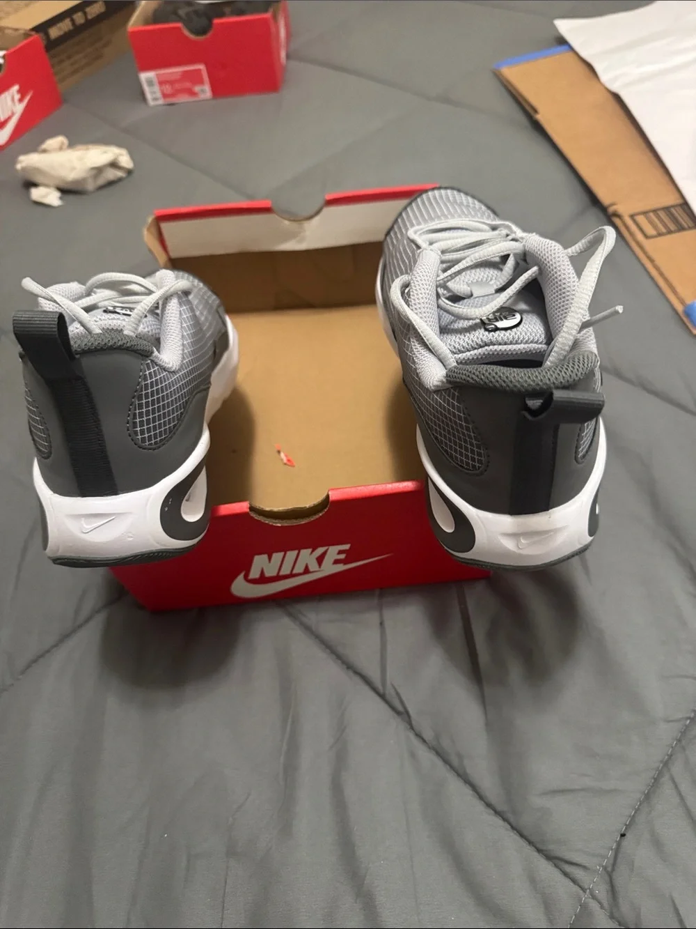 Kids Air Max Nova Gray Athletic Sneakers - Lightweight Comfort